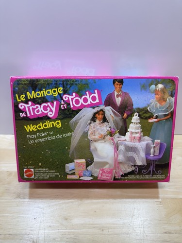 BARBIE / TRACY & TODD WEDDING SET, #4939 (Dated 1983, Hard to Find Unopened Box)