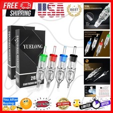 40pcs Tattoo Cartridge Needles Mixed Round Liner Shader Magnum Tattoo Needl...
