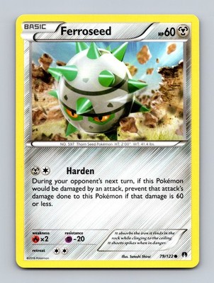 TCG Pokemon Karte Ferroseed BKP 79/122 ENG Satoshi Shirai Common BREAKpoint