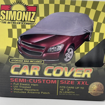 #ad #ad Simoniz Car Cover XXL with Storage Bag Fits Cars up to 18#x27; 9quot; in Length NEW $54.65