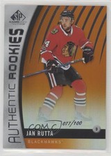2017-18 SP Game Used Authentic Rookies Orange Rainbow 77/100 Jan Rutta #93 4hh
