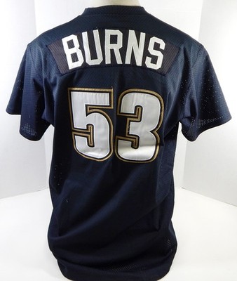 1994-96 Houston Astros Mike Burns # 53 Spiel Gebraucht Navy Trikot Batting Üben