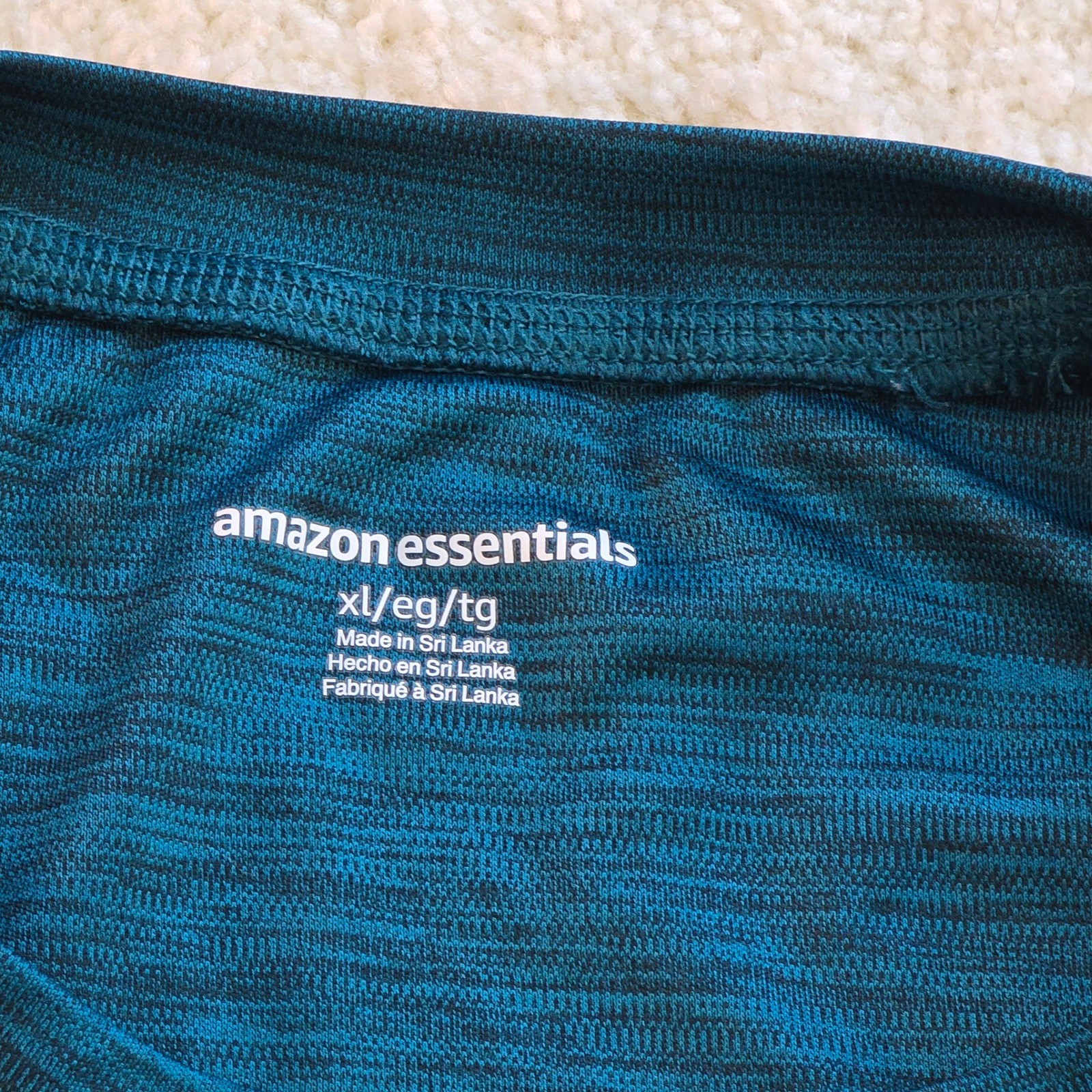 Amazon Essentials Performance Tech Tee Blue Heath… - image 3