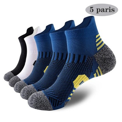 5 Paar 100 % Baumwollsocken Arbeits- und Sportsocken geruchshemmend, gepolstert