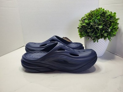 Hoka U Ora Recovery Mule - Navy Unisex HOKA Ora Recovery Mule | Black / Black main image 4