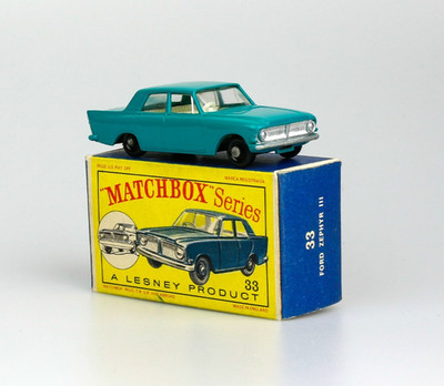 Matchbox Regular Wheels Series Nr. 33B - Ford Zephyr 6 MK2 - Excellent - Boxed