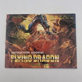 Flying Dragon The Secret Scroll Nintendo NES Box & Manual Only 1988 *Read*