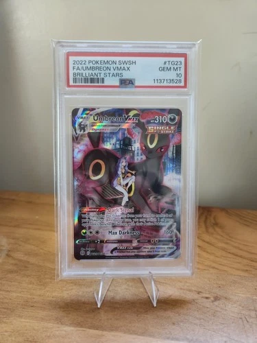 Pokémon Umbreon VMAX TCG TG23/TG30 Trainer Gallery Brilliant Stars PSA 10