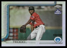 Emiliano Teodo 2025 Topps Pro Debut #PDC-95 Chrome Refractor /199