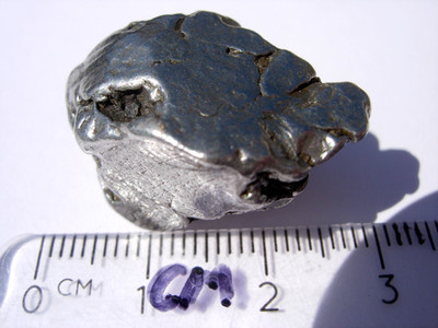 23.2 grams CAMPO DEL CIELO METEORITE polished with a flat side on it + info +COA