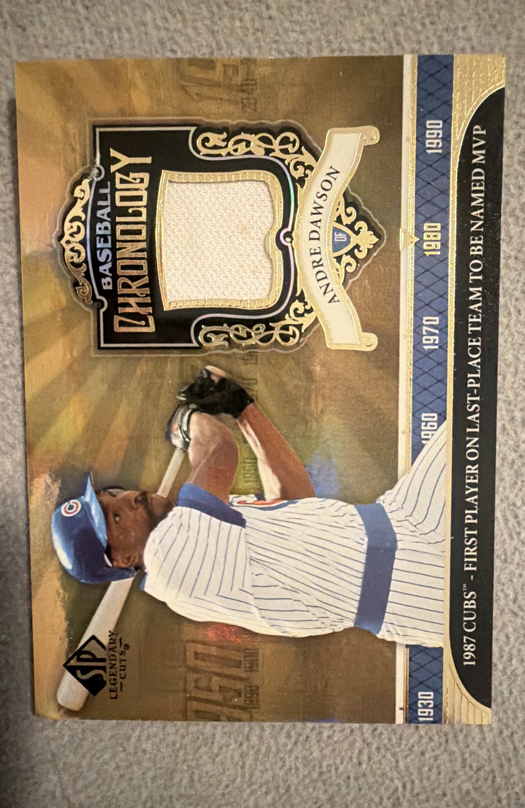 2006 SP Legendary Cuts - Chronology Andre Dawson #BC-AD Materials (MEM) - MINT