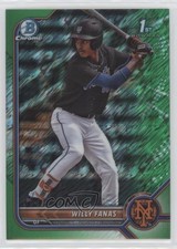 2022 Bowman Chrome Prospects Green Shimmer Refractor 98/99 Willy Fanas 0fz3