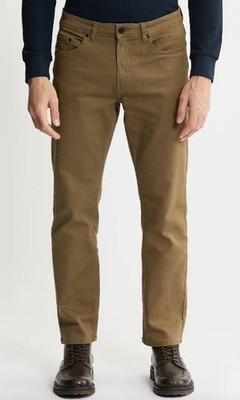 Jachs NY Mens Mid-Weight 5 Pocket Stretch Pant Tan Sz: 36W/30L (DD)
