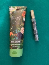 bath and body works Fairytale perfume travel spray and body cream set RARE