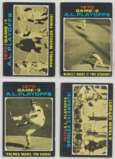 1970 A.L. PLAYOFFS: 1971 TOPPS VINTAGE CARDS (4) # 195-198