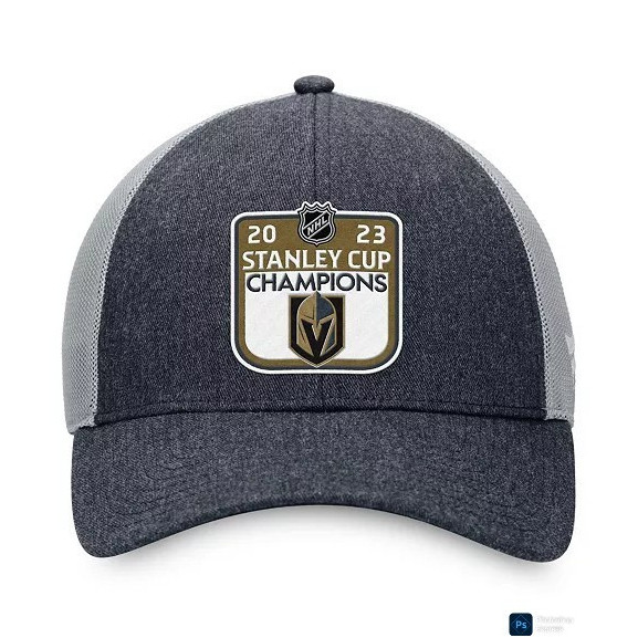 Fanatics Vegas Golden Knights 2023 Stanley Cup Champions NHL Mesh Back Cap Gray