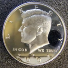2001-S Proof Silver Kennedy Half Dollar - 90% Silver- Deep Cameo -San Francisco