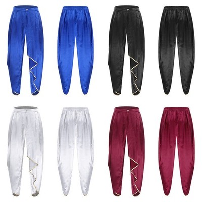 US Men OUtfit Holiday Bloomers Fashion Trousers Baggy Harem Pants Indian Style