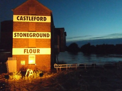 Photo A3 Castleford Weir in flood. High water levels due to heavy rain r c2012