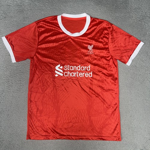 Liverpool FC Mohamed Salah 2023-24 Home Jersey Men Sz Red #11 Standard Chartered