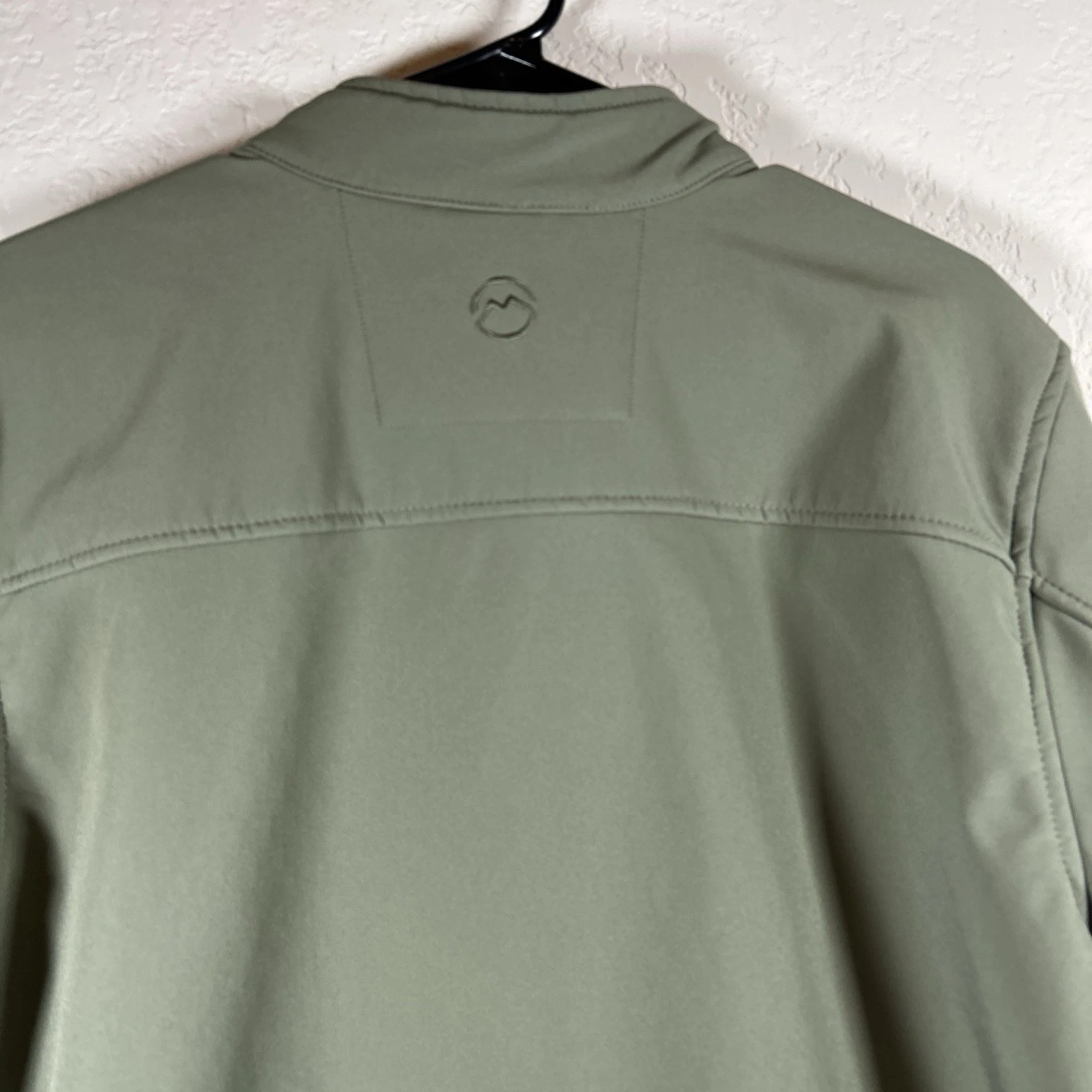 Magellan Outdoors Men's Sz L Polyester Softshell Fleece Lined Olive Green Jacket image 10