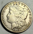 1883-CC Carson City Morgan silver dollar. Fine-VF, reverse harshly cleaned #2nd2