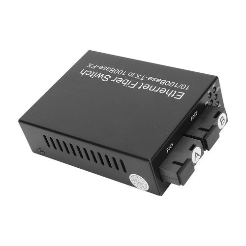 Ethernet Media Converter 100Mbps SC Single Fiber Singlemode RJ45 Port Fiber E DB - Photo 2/21