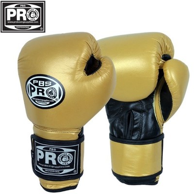 ProBoxing  Leather Boxing Gloves - Dark Yellow - Premium Boxing Gloves, MMA