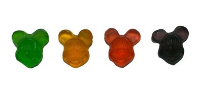 Rare Set of 4 Micky Mouse Gummy Bear