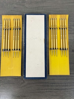 NOS 12 Vintage Grumbacher Size 178, 00000 Artist Brushes ''Spot-Rite'' HTF