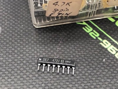 SE7-472J - SEI - RESISTOR NETWORK - SINGLE ROW - 4.7K - 8PIN
