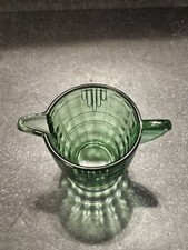 Akro Agate Small Stacked Disc and Interior Panel Teapot, No Lid Green