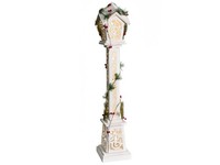 Weihnachtsdeko Led Holz Weiß Groß 80 Cm Dekofigur Weihnachtslaterne Lummene