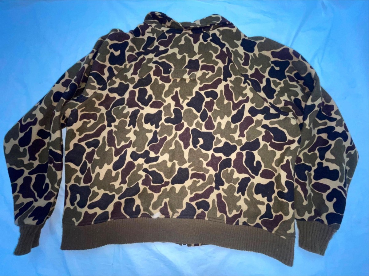 ジャケット・アウター 80s woolrich wool jacket duckhanter camo VTG 70S 80s MENS XL WOOLRICH WOOL CAMOUFLAGE DUCK CAMO HUNTING