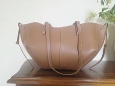 Polene Cyme Mini Textured Camel Authentic Handbag