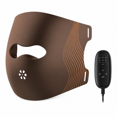 LED Light Facial Therapy Mask 3D Silicone Face Skin Beauty Device, 8 Color + NIR