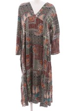 MADE IN ITALY Abito baby-doll Donna Abito Taglia IT 44 marrone-rosso-cachi