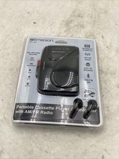 Emerson Portable Cassette Player & Recorder w AMFM Radio and Built-In Microphone