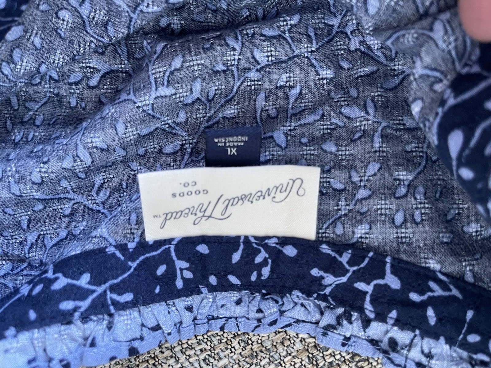 Universal Thread Leaf Print Ballon Long Sleeve Ru… - image 9