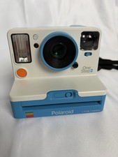 Polaroid One Step 2 i-Type 600 Instant Camera Blue White TESTED