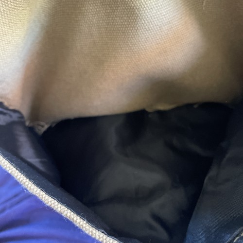 BELLA RUSSO Backpack Unisex Khaki Brown Canvas Drawstring Snap Zippered Pockets - Picture 9 of 11