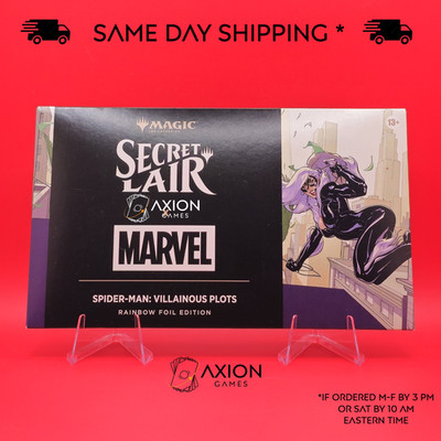 Villainous Plots - MTG Secret Lair x Spider-Man - Rainbow Foil - New - Sealed