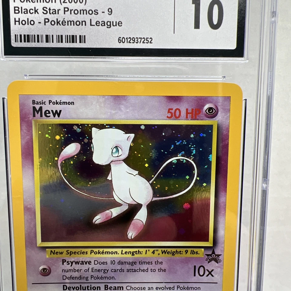 CGC 10 GEM MINT - SWIRL!!! - Mew Black Star Promo #9 Holo Pokemon League 2000 - Image 4 of 4