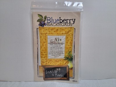 Blueberry Backroads Quilt Pattern - Inside A Book (12'' x 14'') #066 - Uncut