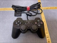 Official Sony PlayStation 2 PS2 Wired Controller Black AUTHENTIC