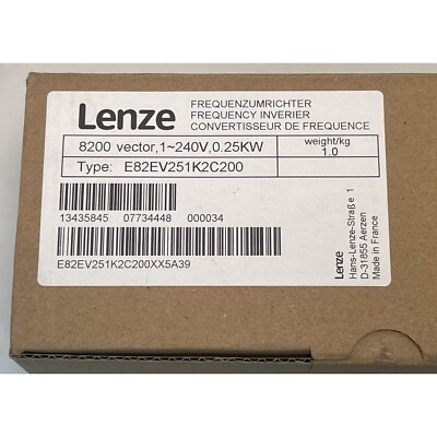 Lenze E82EV251_2C200 Frequency Inverter 8200 Vector E82EV251K2C200 US Seller NEW