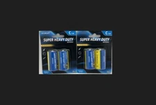 New 2 X 2 counts E Circuit super Heavy Duty Batteries C2  1.5 V  Exp 08/2025