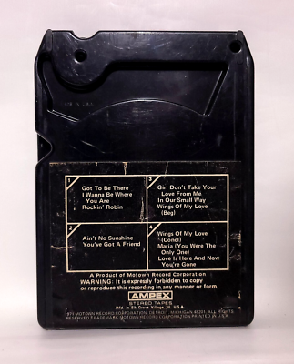 MICHAEL JACKSON GOT TO BE THERE 8-Track Tape Soul R&B Pop Motown M
