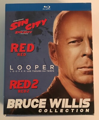 Bruce Willis Collection Blu-Ray Box 2014 4 Films Sin City Red Looper Red 2