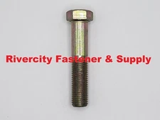 7/16-20x2-1/2 Hex Head Cap Screws 7/16-20 x 2.5 Bolts 7/16x20 x 2-1/2" Grade 8